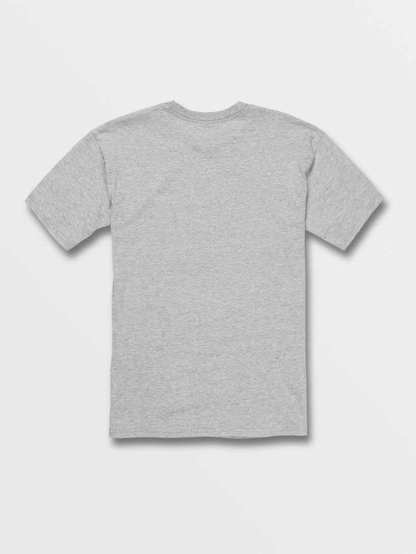 Word Stone Short Sleeve Tee - Heather Grey (A3542102_HGR) [B]