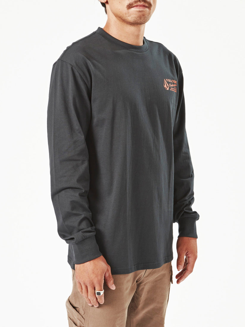 Volcom Workwear Long Sleeve Tee - Black (A3602200_BLK) [2]