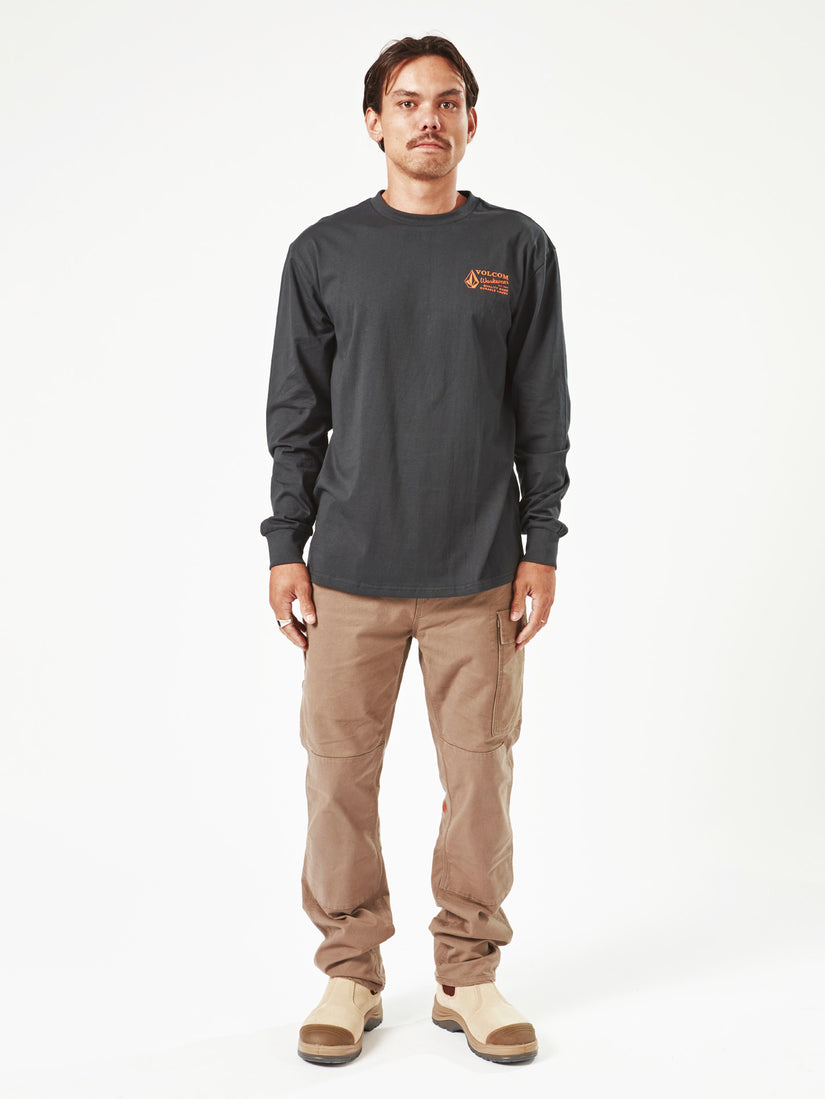 Volcom Workwear Long Sleeve Tee - Black (A3602200_BLK) [3]