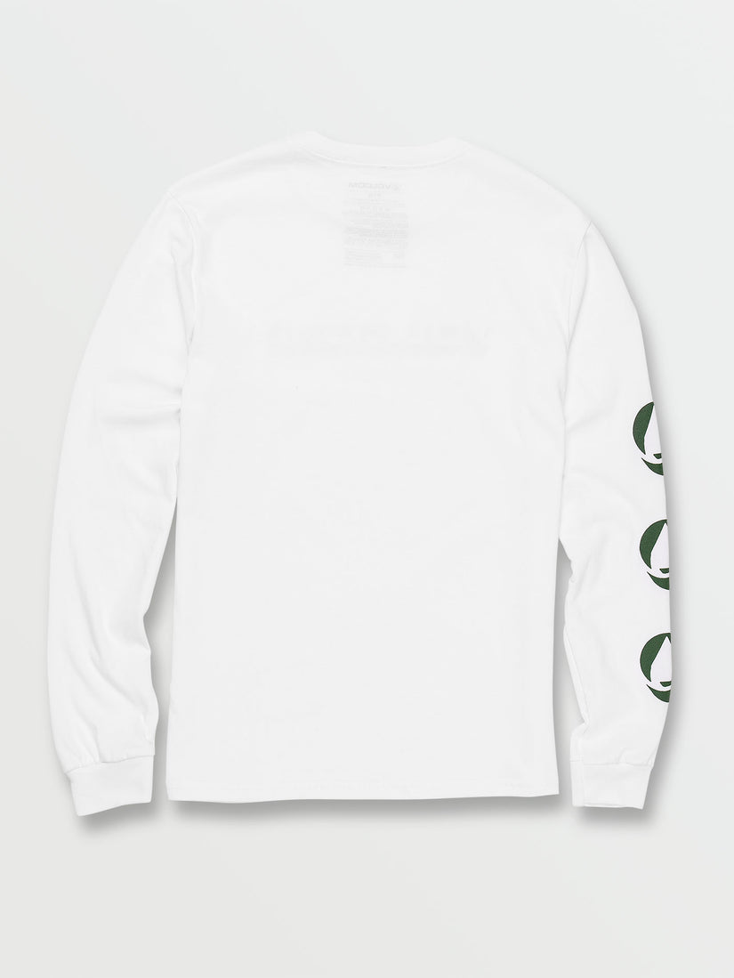 Stone Void Long Sleeve Tee - White (A3642100_WHT) [B]