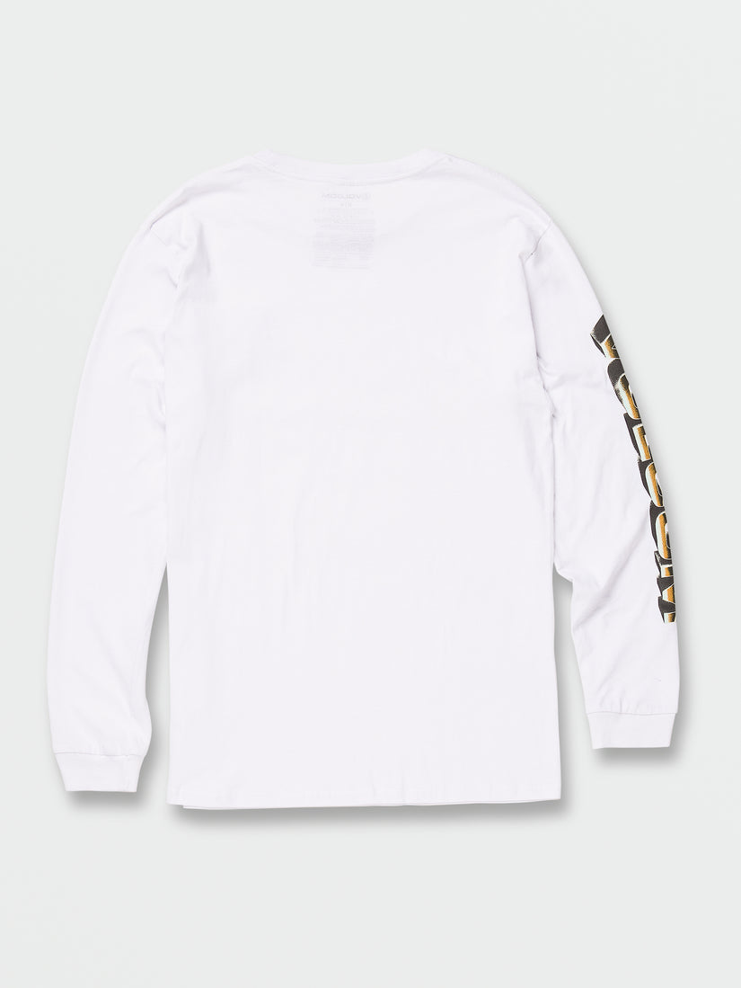 Chrome Stone Long Sleeve Tee - White (A3642202_WHT) [B]