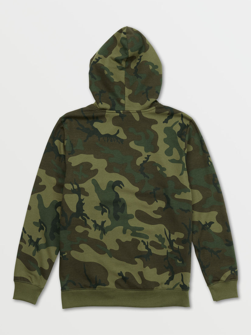 Vamo Pullover Fleece Hoodie - Green Combo