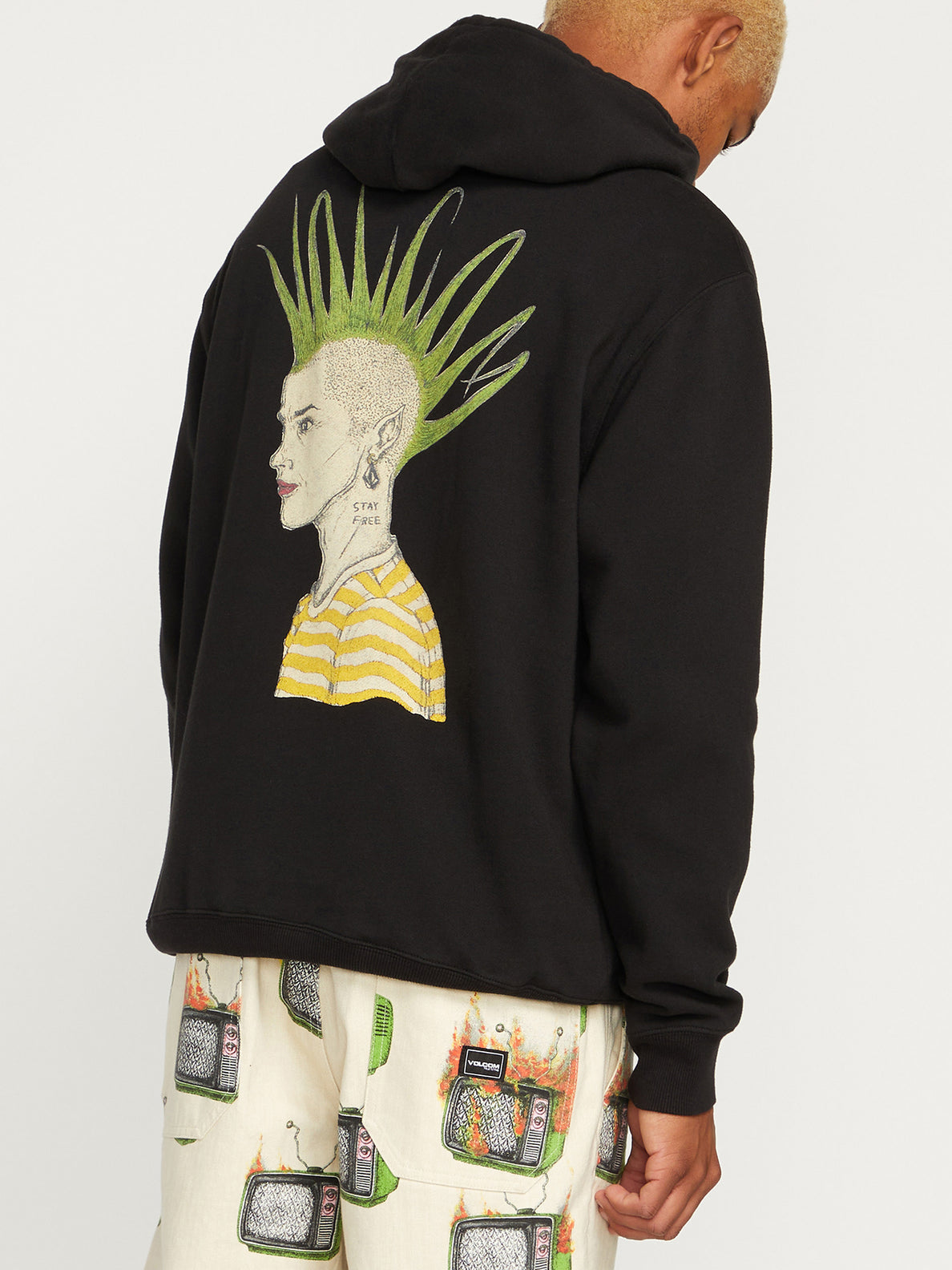 Featured Artist Justin Hager Pullover Hoodie - Black – Volcom US
