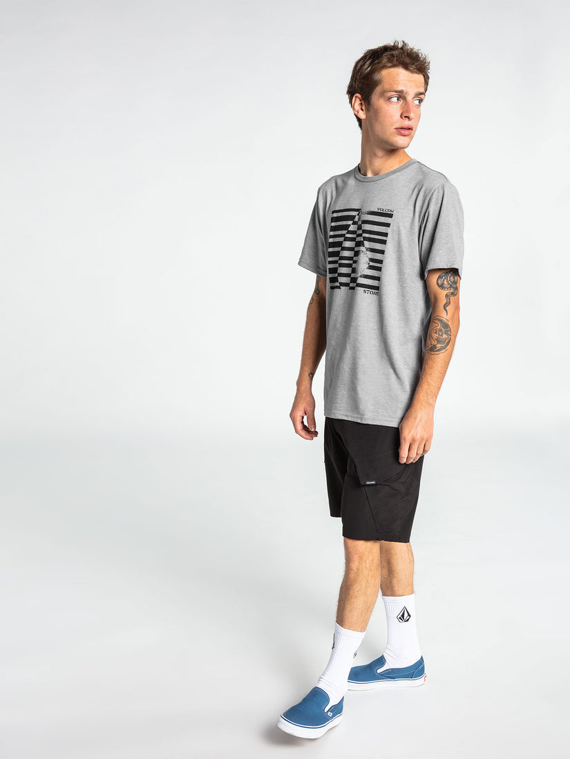 Fifty50 Stone Short Sleeve Tee - Heather Grey (A4342100_HGR) [2]