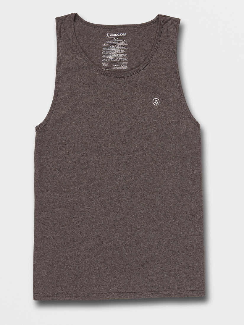 Solid Heather Tank - Dark Black Heather (A4542101_DBH) [F]