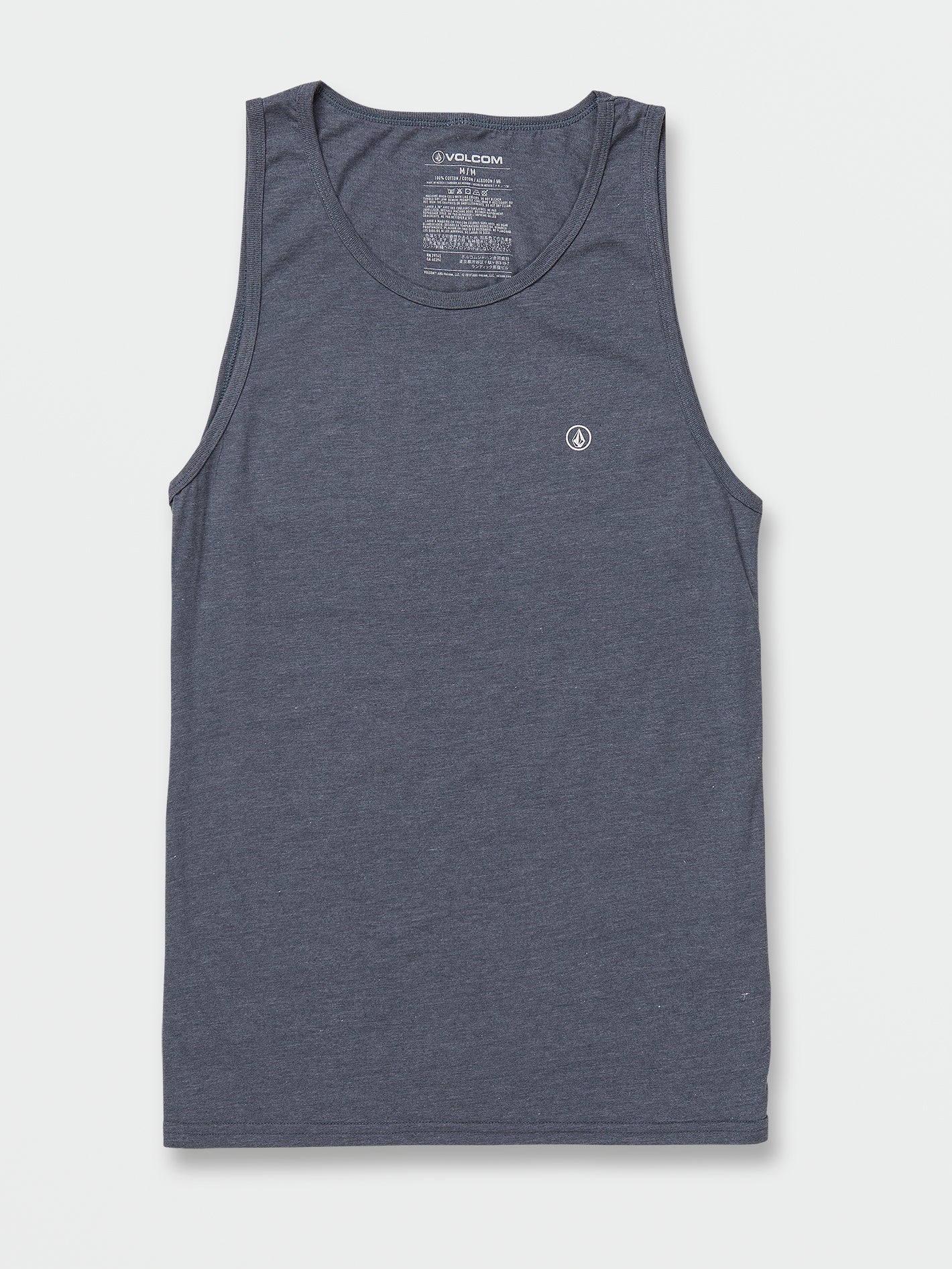 Solid Heather Tank Dark Slate Heather Volcom Us