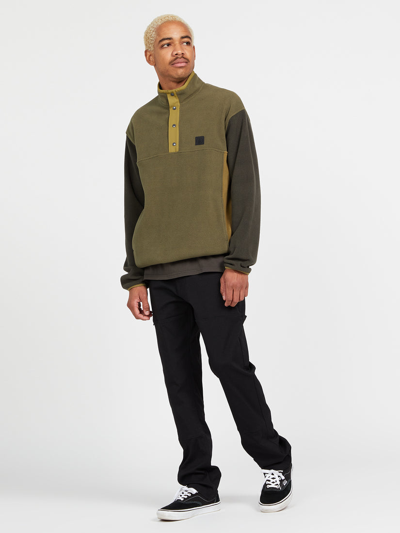 Error92 Mock Neck Sweatshirt - Military (A4632200_MIL) [B]