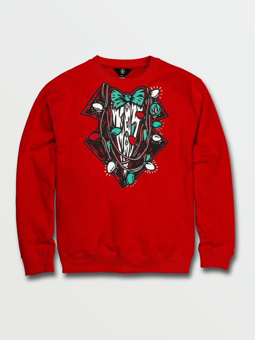 Christmas Crew Sweatshirt - Ribbon Red (A4642103_RNR) [F]