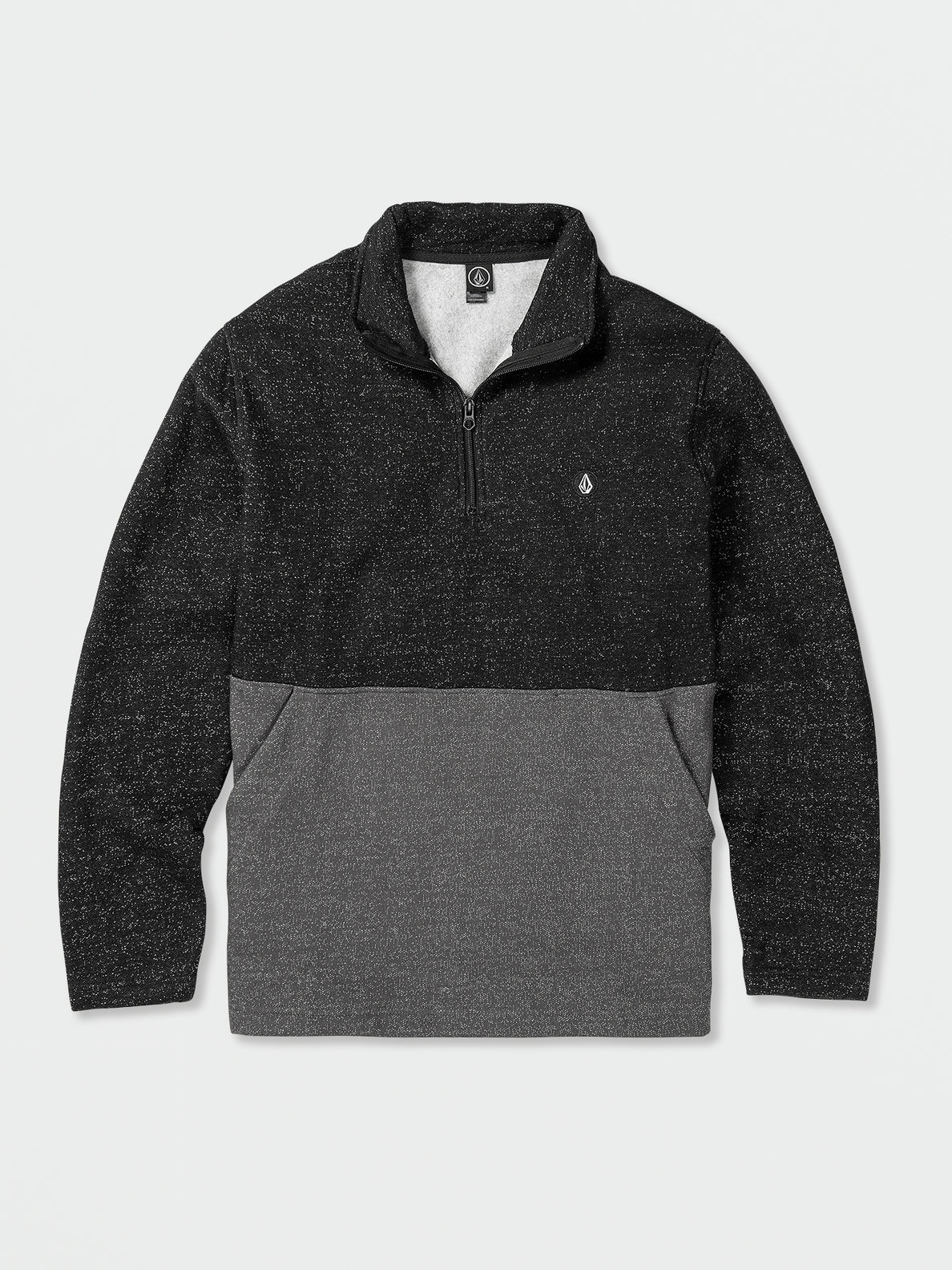 Volcom Workwear Quarter Zip Fleece Pullover - Black – Volcom US