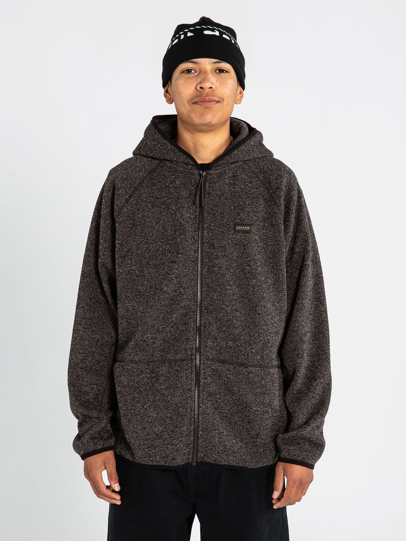 Exert Zip Hoodie - Heather Black (A4842100_HBK) [1]