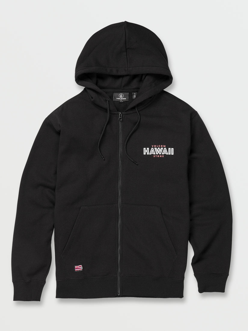 Apex Zip Fleece Hoodie - Black