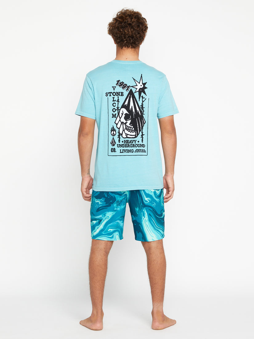 Heavy Living Short Sleeve Tee - Cali Blue Heather