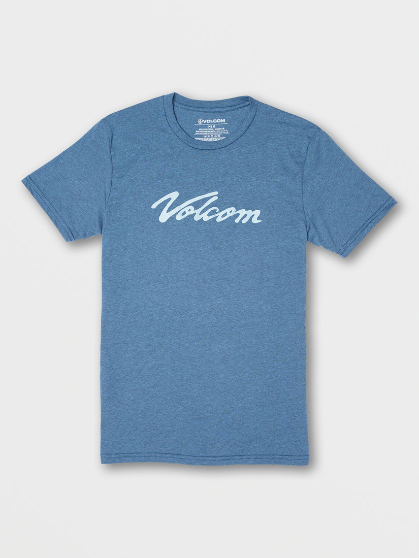 Swifted Short Sleeve Heather Tee - Indigo