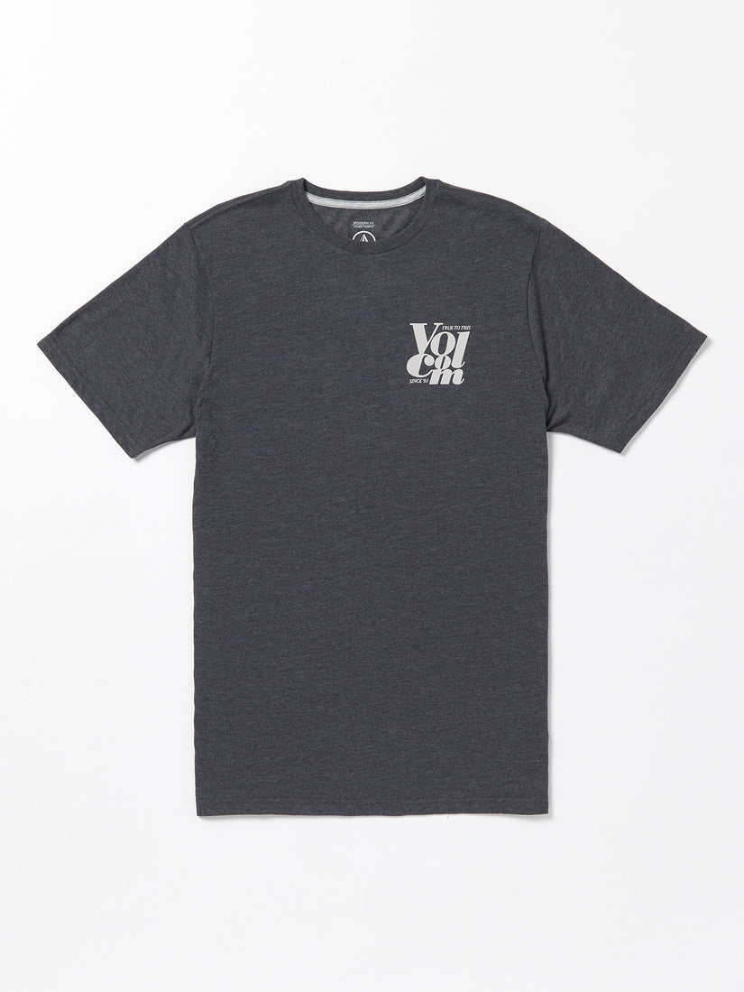 Wordplay Short Sleeve Tee - Dark Black Heather (A5732306_DBH) [F]