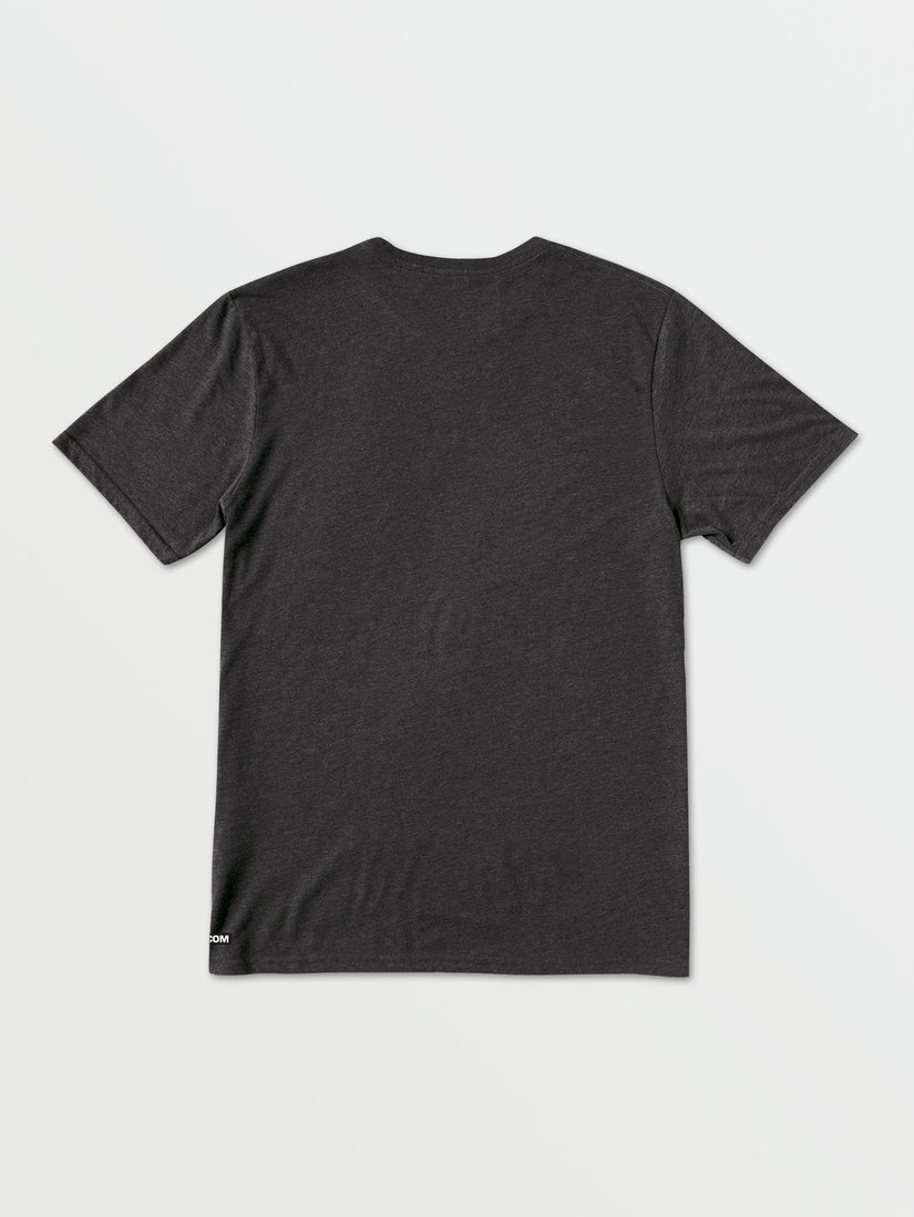 Flaring Short Sleeve Tee - Heather Black (A5742106_HBK) [B]