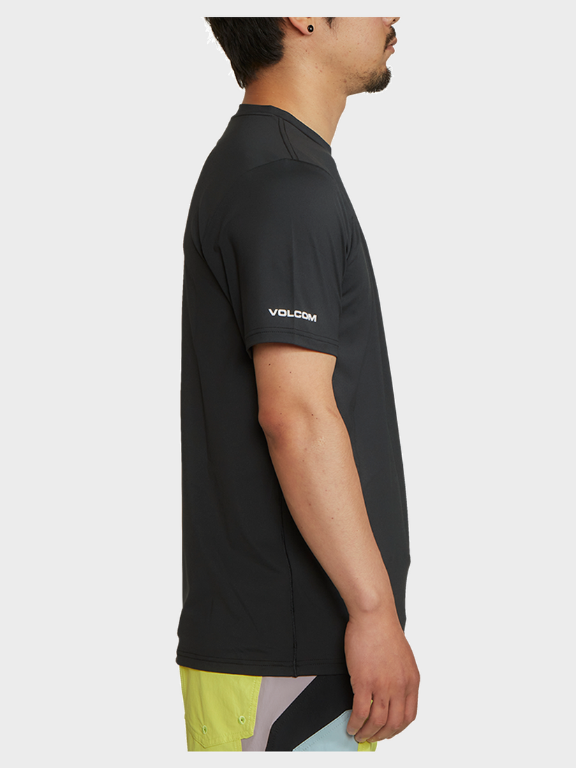 Japan Collage Short Sleeve Rashguard - Black