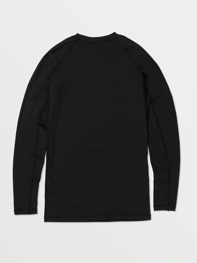 Lido Solid Long Sleeve UPF 50 Rashguard - Black (A9312302_BLK) [B]