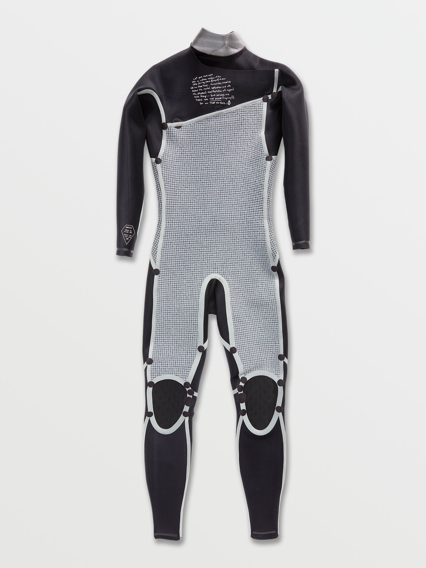 Modulator 2mm Long Sleeve Chest Zip Wetsuit - Black (2022) | Volcom US