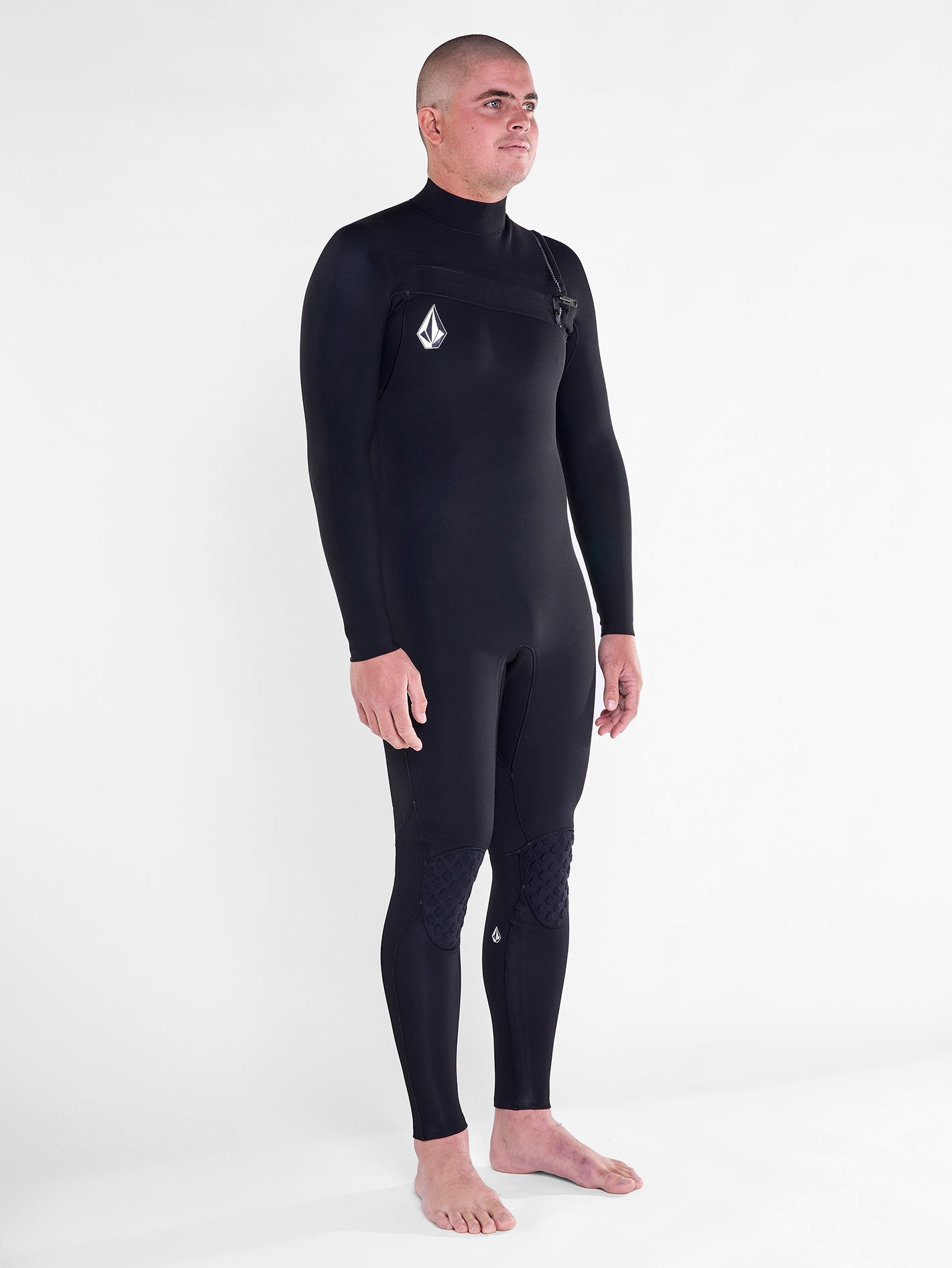 Modulator 4/3mm Long Sleeve Chest Zip Wetsuit - Black (2022) - BLACK / XS