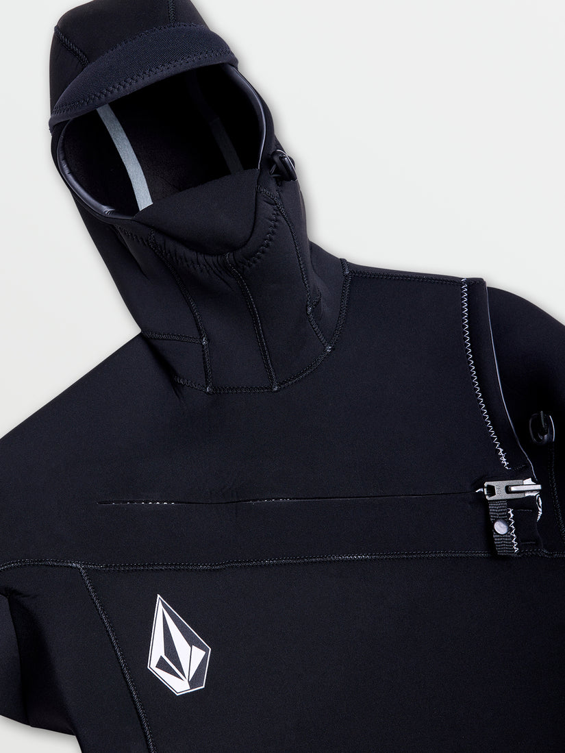 Modulator 5/4/3mm Long Sleeve Hooded Chest Zip Wetsuit - Black (2022)