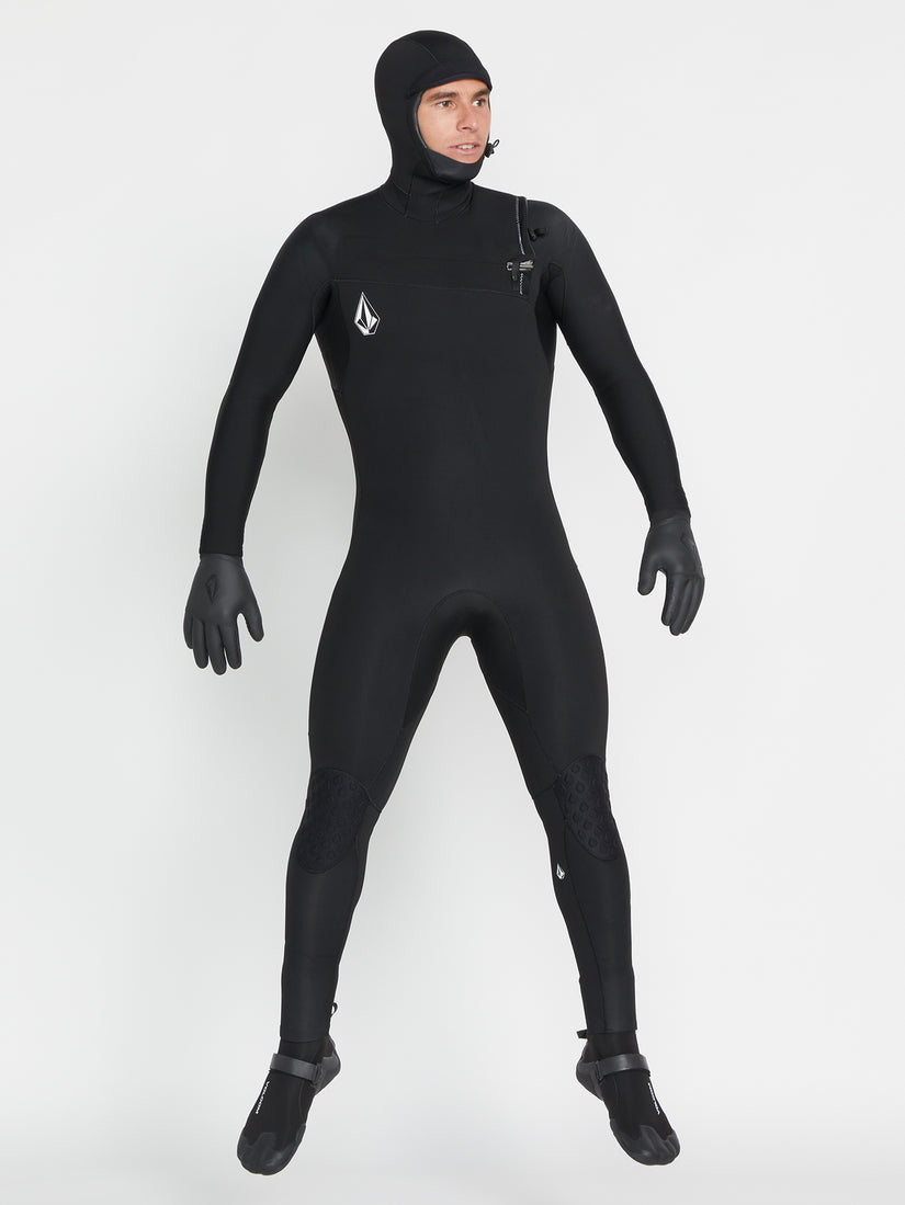 Modulator 5/4/3mm Hooded Chest Zip Wetsuit - Black (A9532003_BLK) [B]