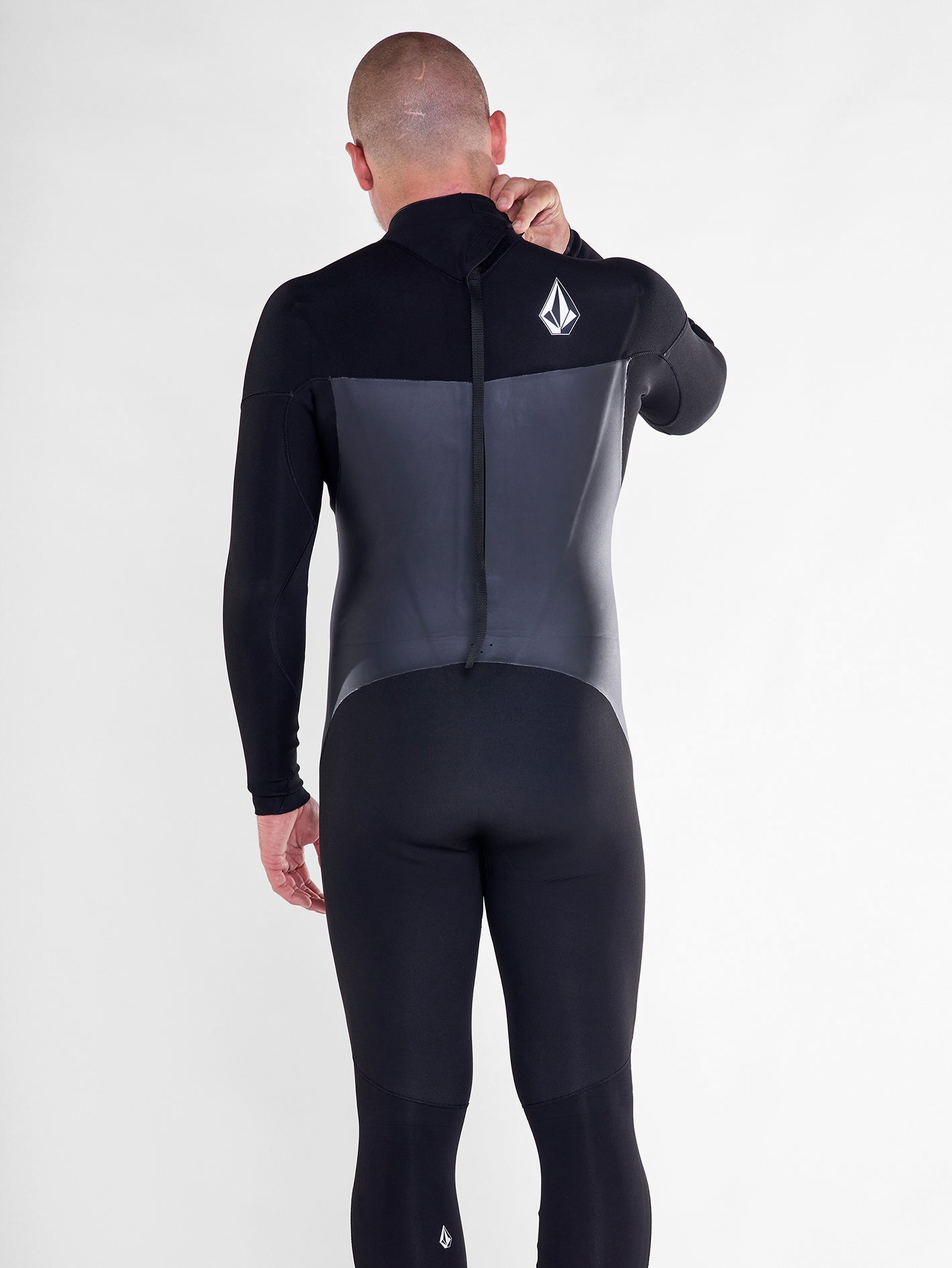 Mens Modulator 4/3mm Long Sleeve Back Zip Fullsuit - Black – Volcom US