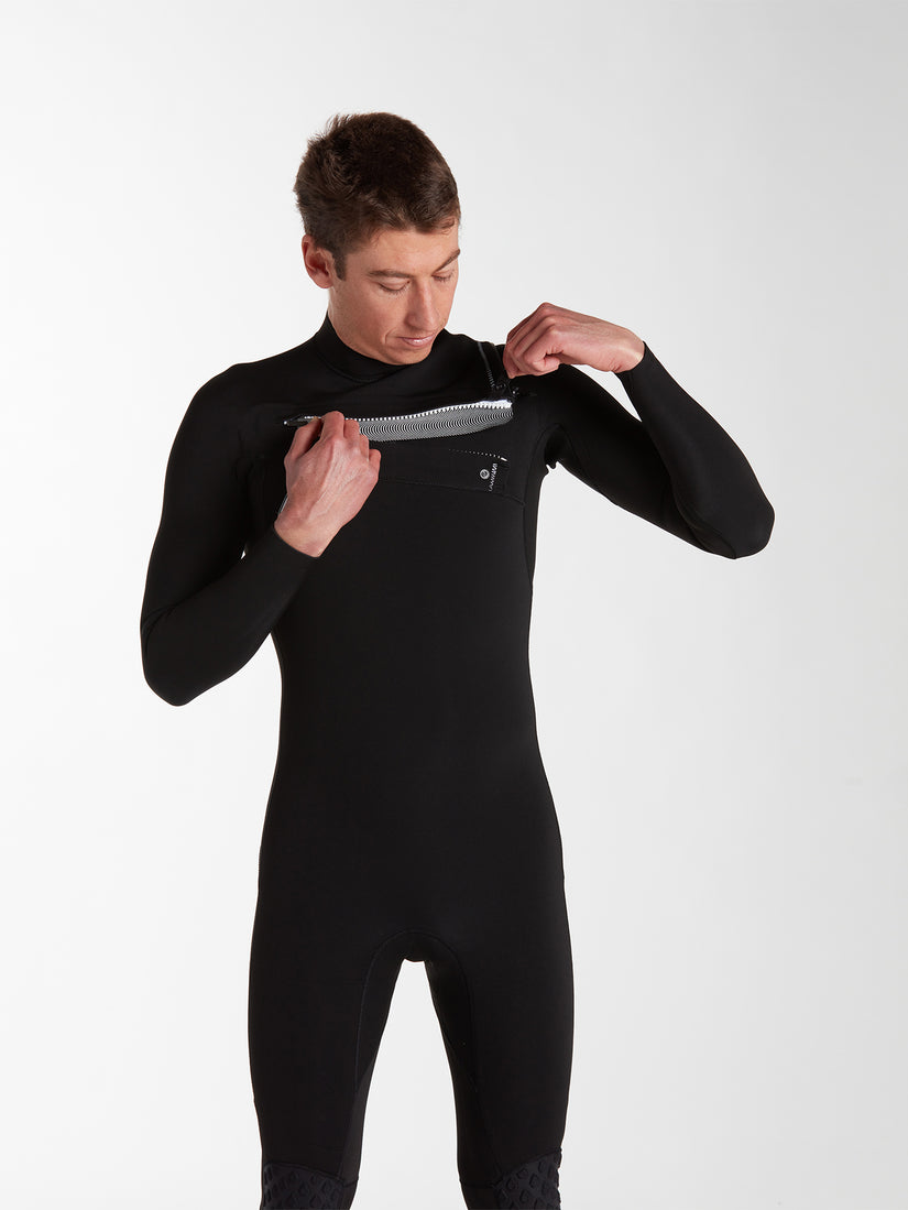 Mens Modulator 2mm Long Arm Chest Zip Full Suit - Black (A9532202_BLK) [25]