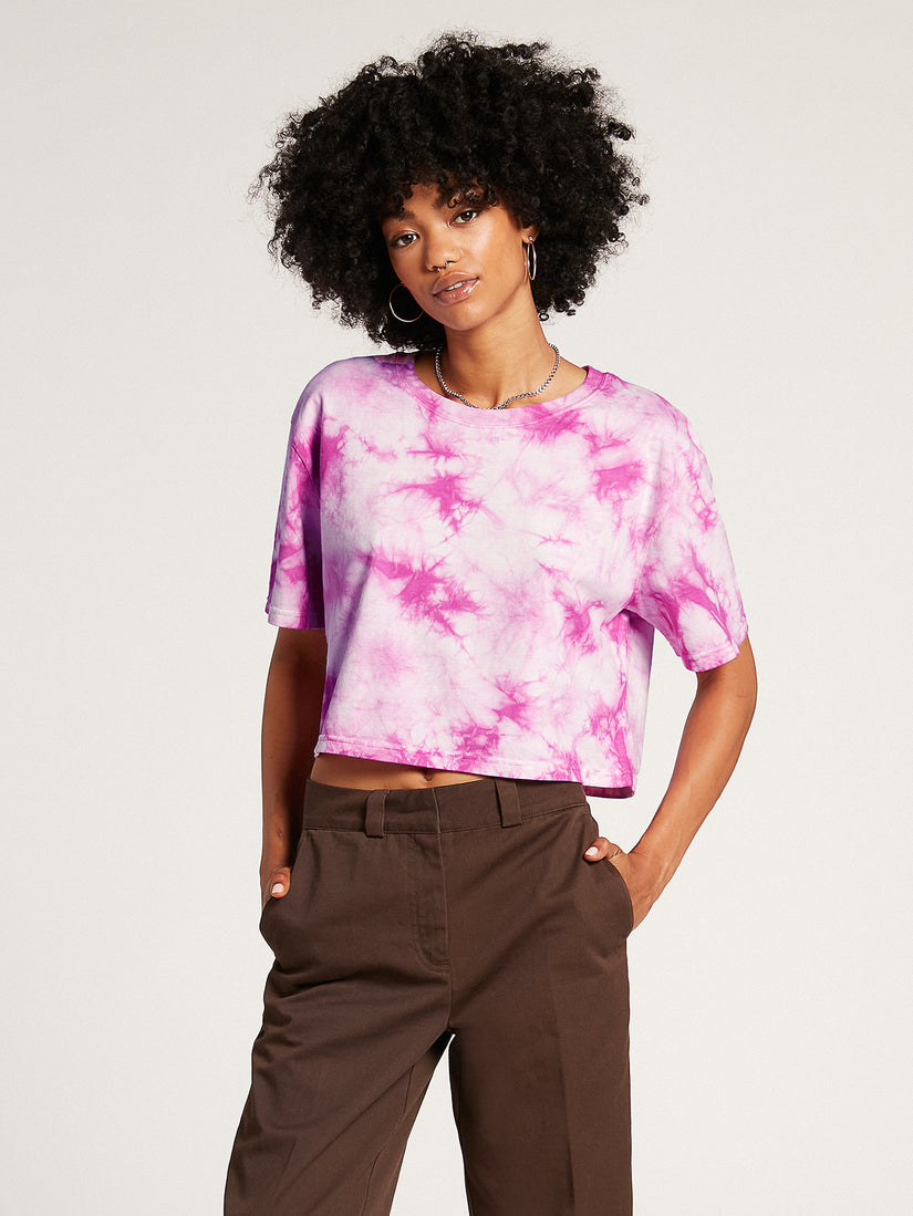 Galactic Stone Tie Dye Short Sleeve Tee - Acai (B0112104_ACI) [F]