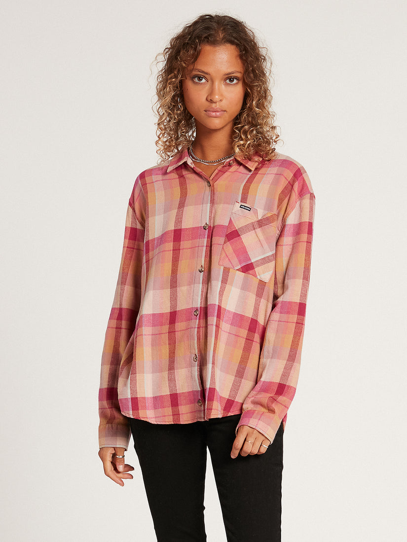 Plaid to Meet U Long Sleeve Flannel - Auburn (B0512100_AUB) [F]