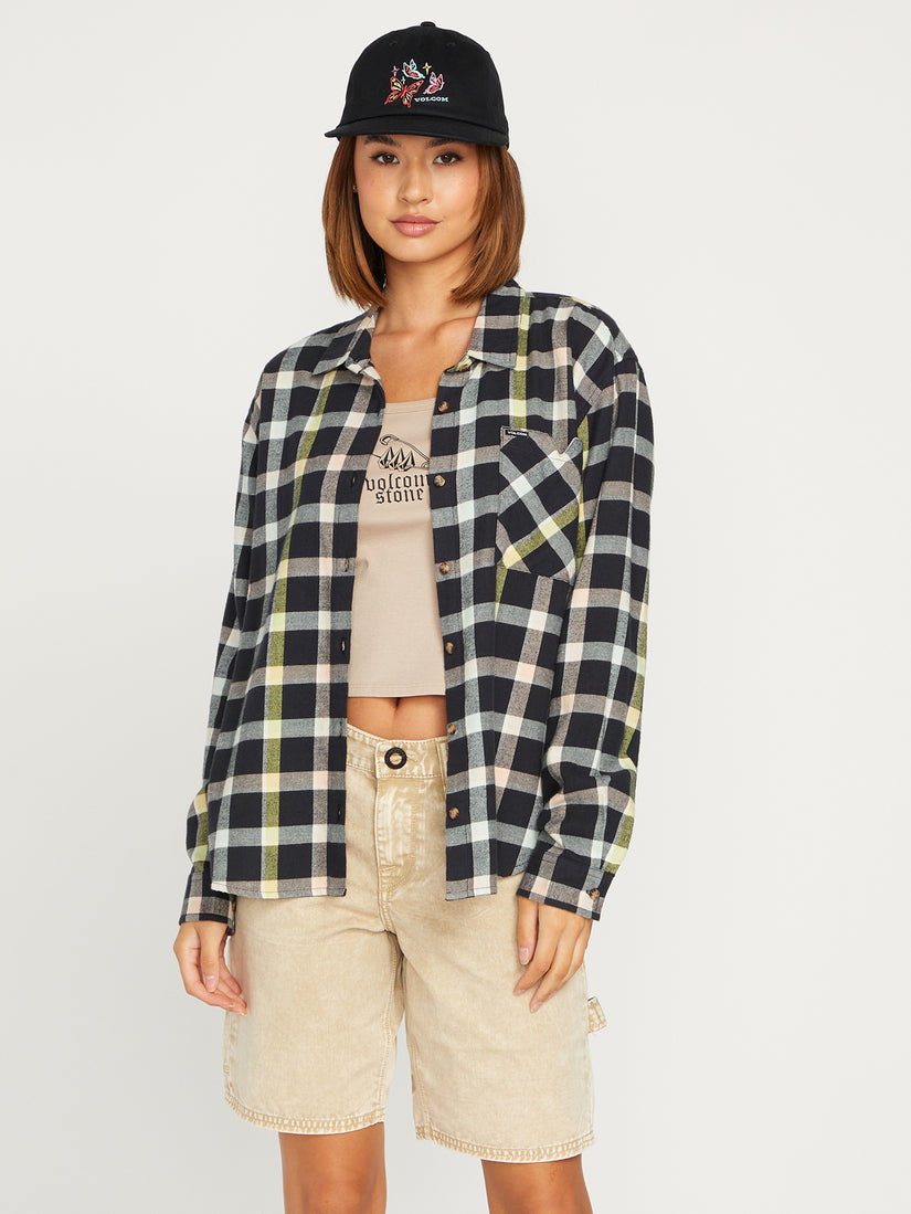 Plaid To Meet U Long Sleeve Shirt - Multi (B0512100_MLT) [F]