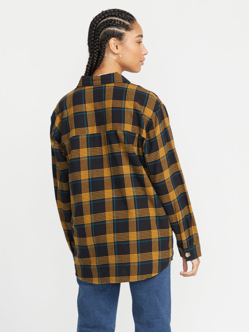 Oversize Me Long Sleeve Shirt - Black (B0532202_BLK) [B]