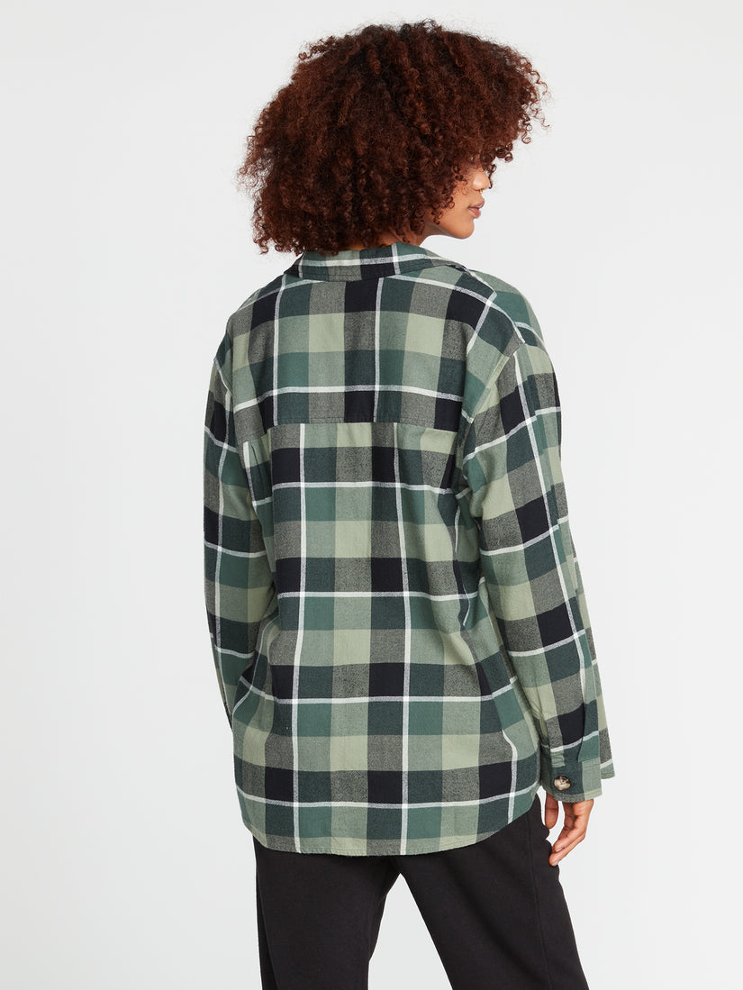 Oversize Me Flannel - Dark Pine (B0532202_DPN) [B]