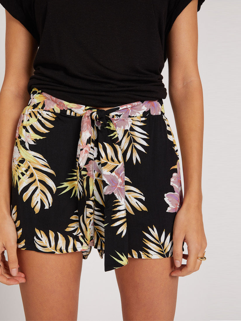 Forget Yoself Shorts - Black Floral Print (B0922000_BFP) [50]