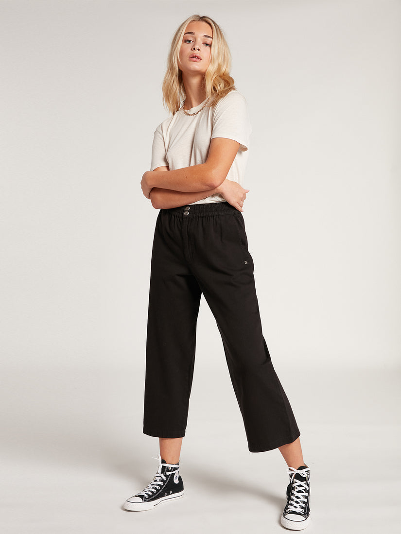 Struttin Stone Cropped Chino Pant - Black (B1222101_BLK) [3]