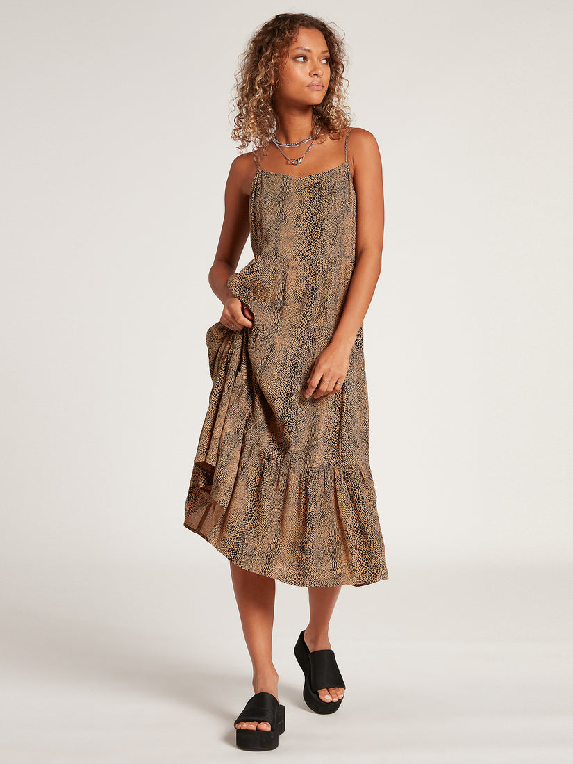 Snakedown Midi Dress - Animal Print (B1342004_ANM) [3]