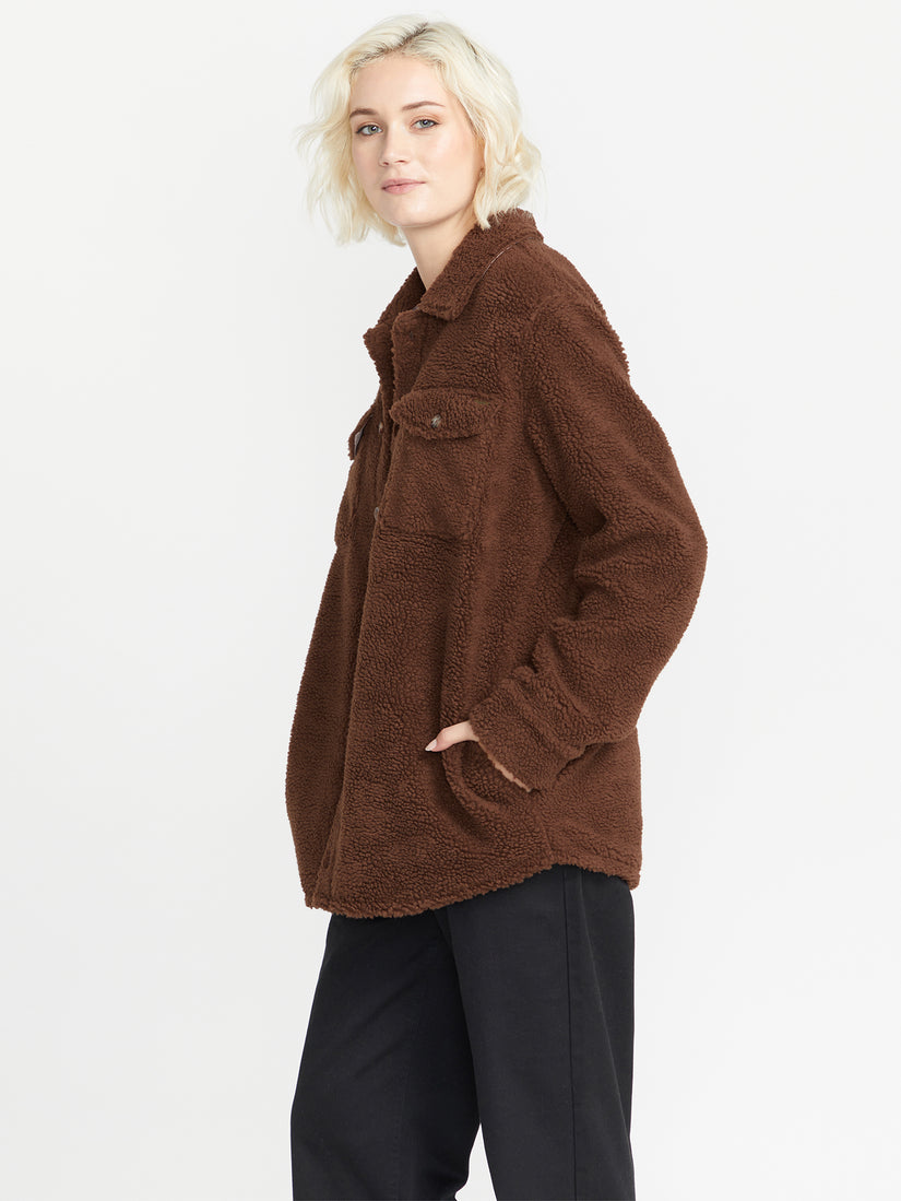 Silent Sherpa Jacket - Chocolate (B1512105_CHO) [09]