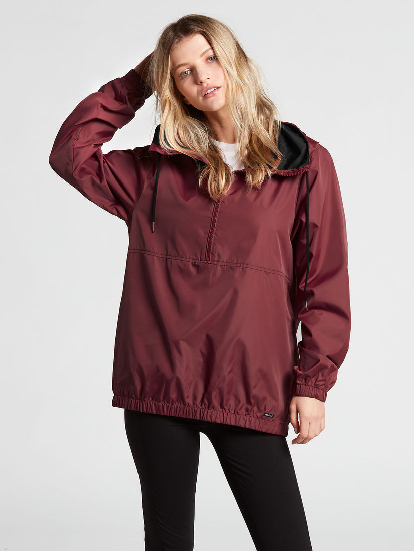 Wind It Up Windbreaker Jacket - Bark Brown (B1542103_BAB) [F]