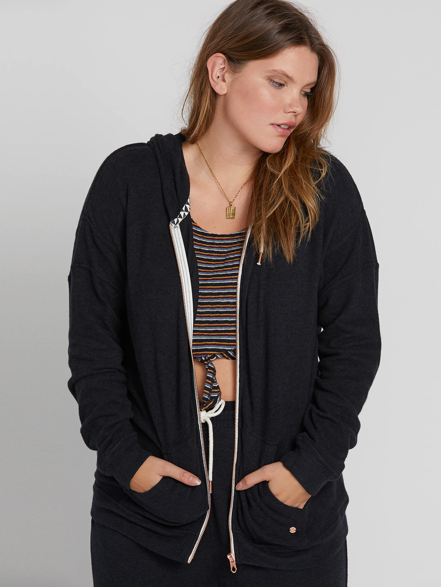 Volcom womens zip up on sale hoodie