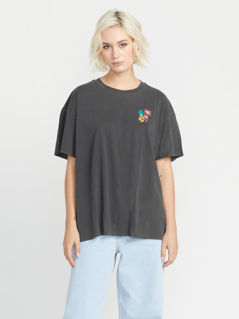 Stones Throw Short Sleeve Tee - Black (B3532302_BLK) [F]