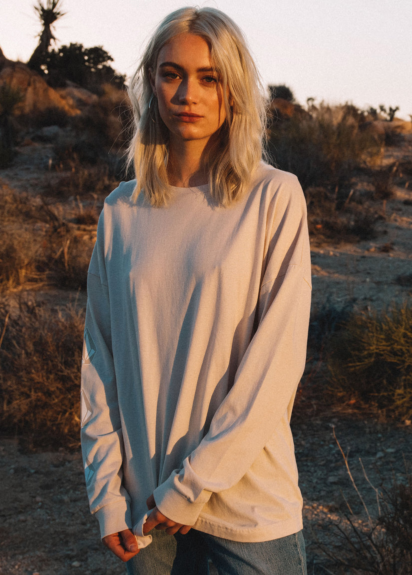 Iconic Stones Long Sleeve Tee - Bone