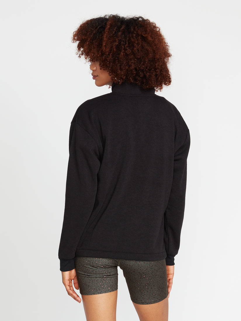 Sun Stacked Mock Neck Jacket - Black Combo (B4112202_BLC) [B]