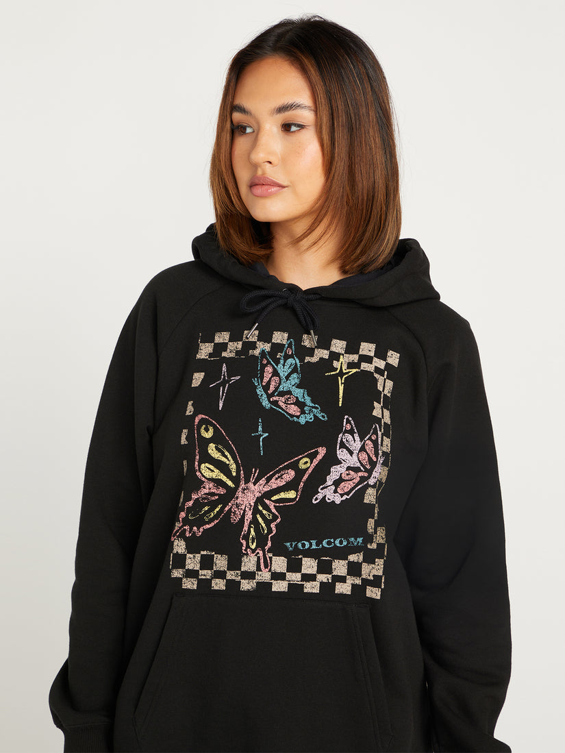 Truly Stoked Boyfriend Pullover Hoodie - Black (B4112308_BLK) [1]