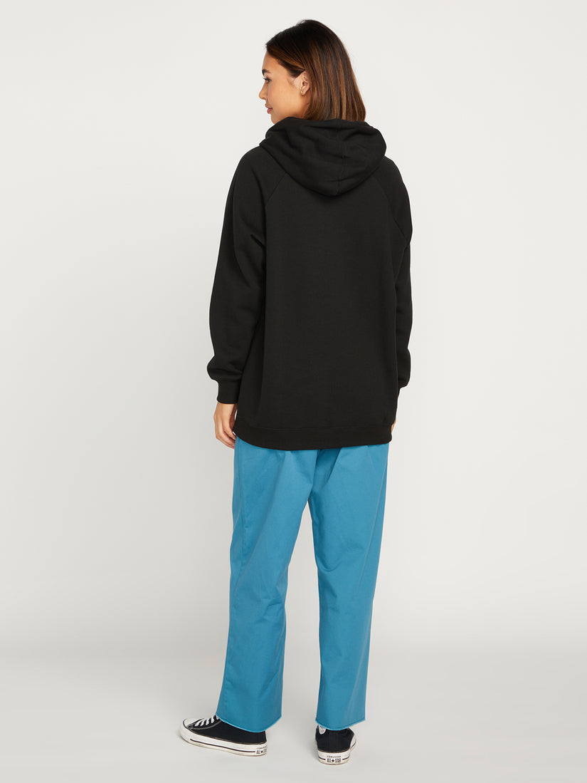 Truly Stoked Boyfriend Pullover Hoodie - Black (B4112308_BLK) [B]