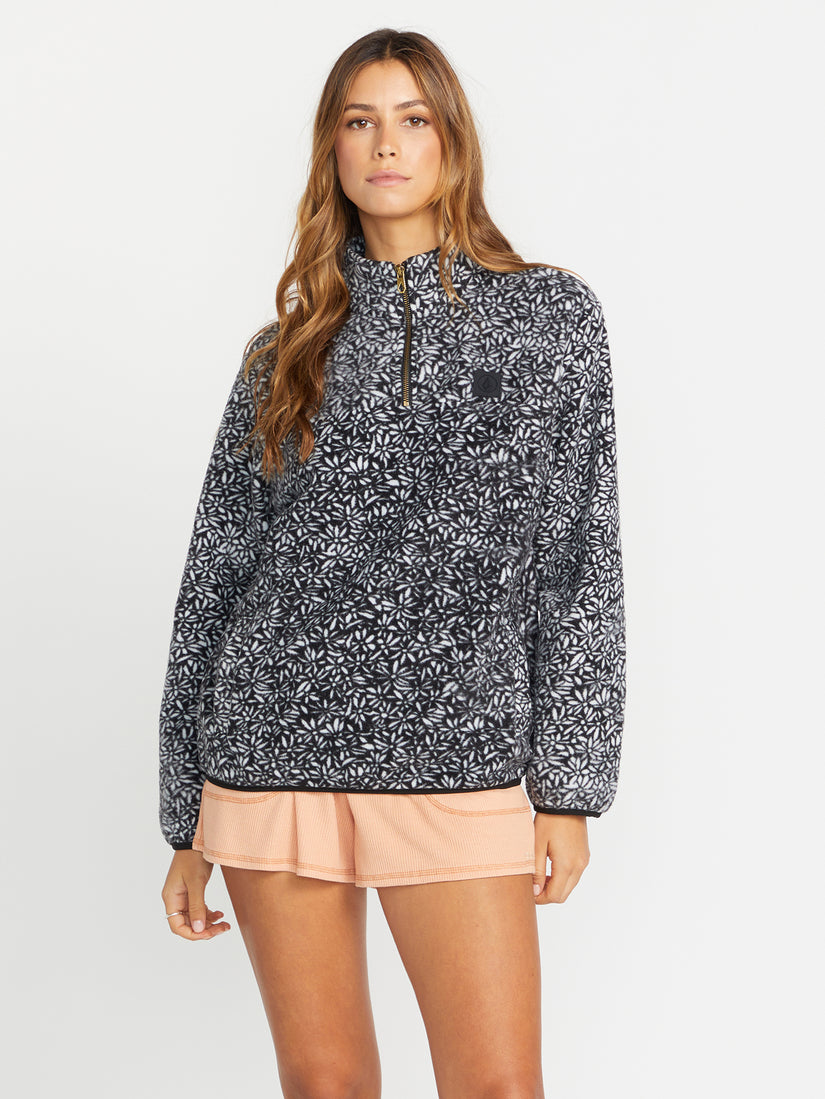 Pheelin It Mock Neck Pullover Sweatshirt - Cloud (B4132203_CLO) [F]