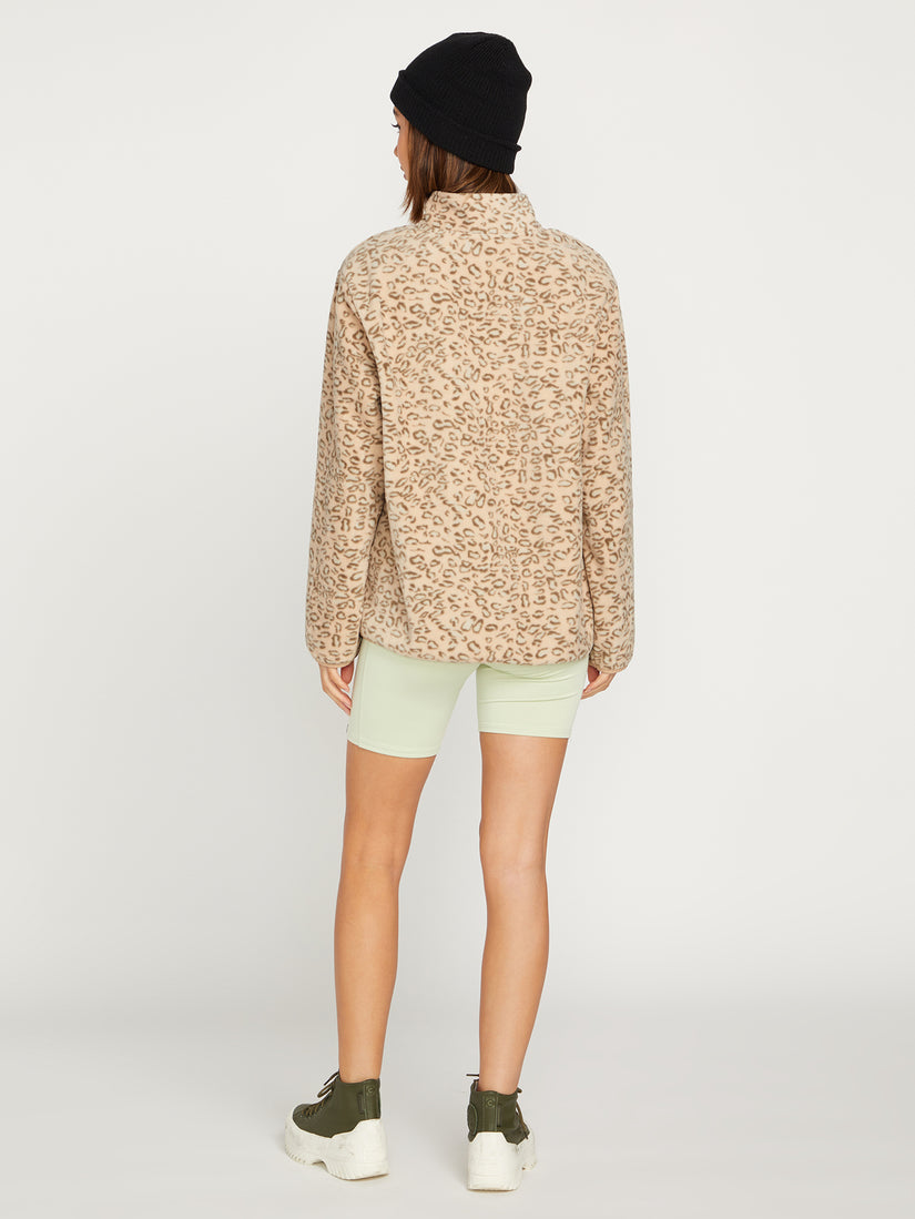 Pheelin It Mock Neck Hoodie - Leopard (B4132203_LEO) [B]