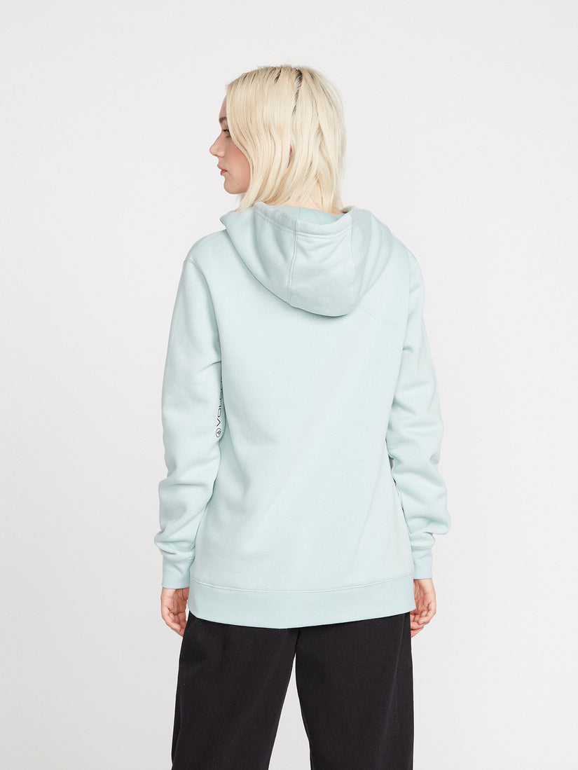 Walk It Out High Neck Hoodie - Stone Blue (B4132207_SNB) [B]