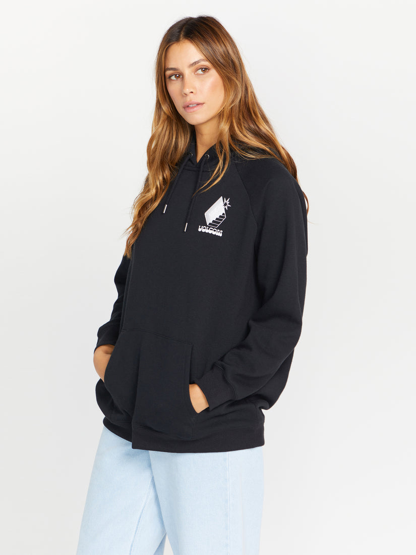 Truly Stoked Boyfriend Pullover Sweatshirt - Black (B4132303_BLK) [1]