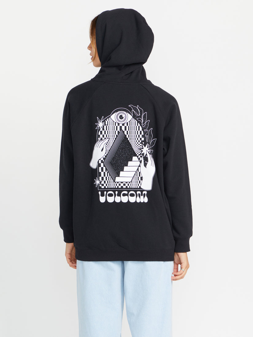 Truly Stoked Boyfriend Pullover Sweatshirt - Black (B4132303_BLK) [B]