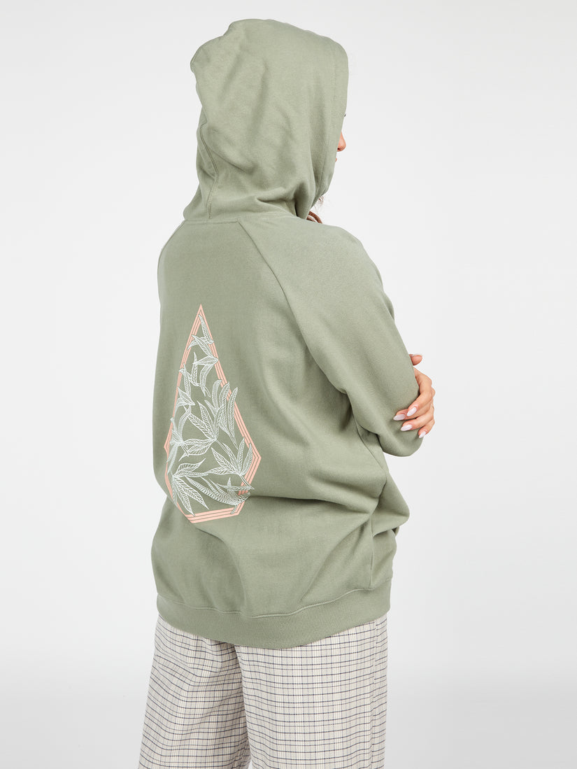 Truly Stoked Boyfriend Hoodie - Light Army (B4142201_LAR) [2]