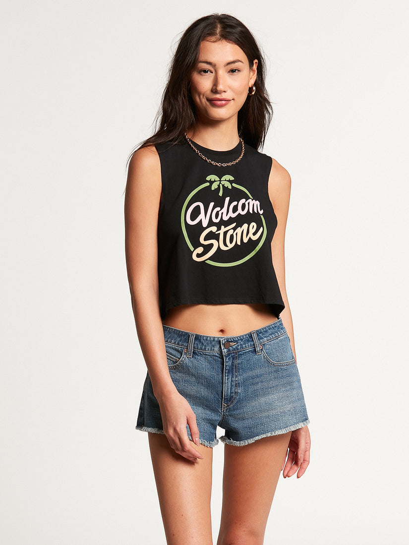 STONE HOUR CROP TNK - BLACK (B4512102_BLK) [F]